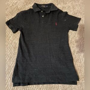 Ralph Lauren Charcoal Slim Fit Polo